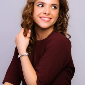 Pale Grey My Heart Bracelet